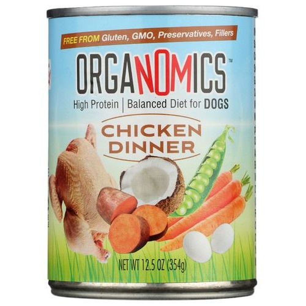 Organomics Chicken Dinner For Dogs, 12.5 Ounce -- 12 Per Case