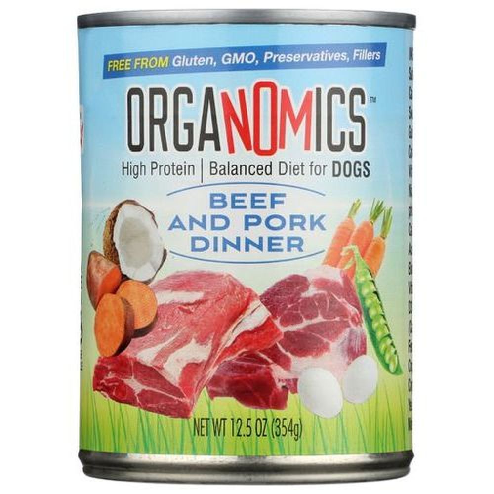 Organomics Beef And Pork Dinner For Dogs, 12.5 Ounce -- 12 Per Case