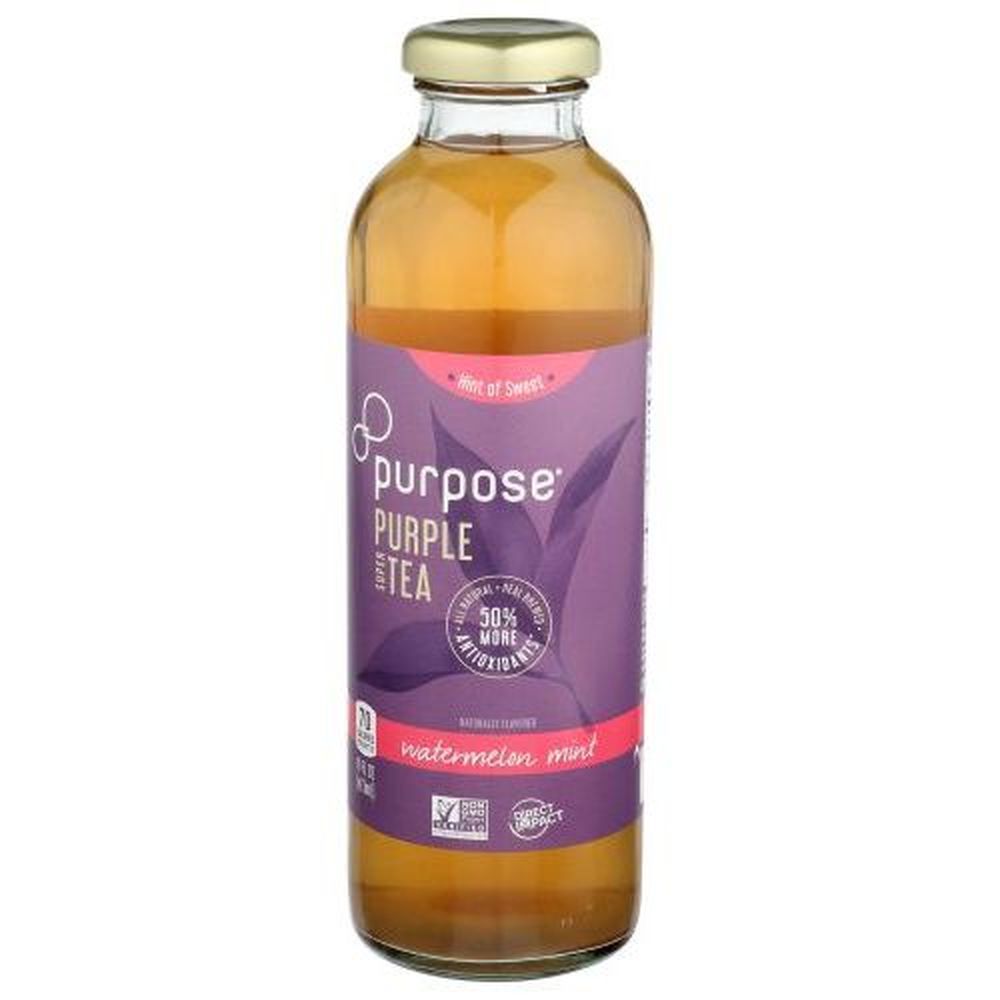 Purpose Watermelon Mint Purple Tea, 16 Fluid Ounce -- 12 Per Case