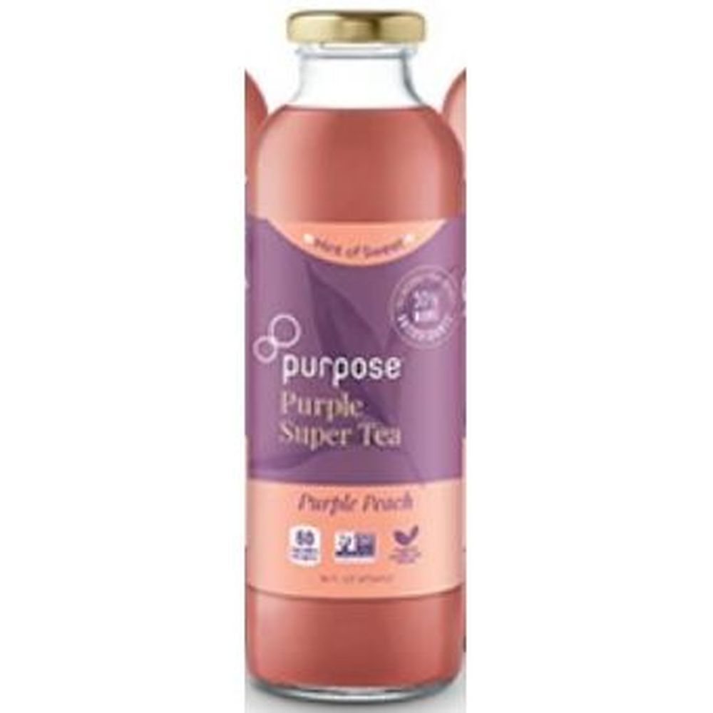 Purpose Peach Purple Tea, 16 Fluid Ounce -- 12 Per Case