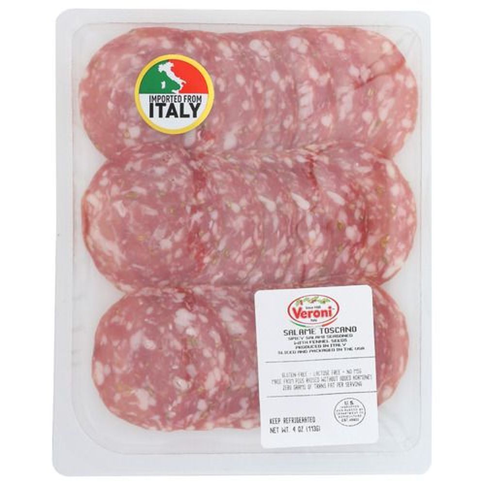 Veroni Toscano Salame, 4 Ounce -- 10 Per Case