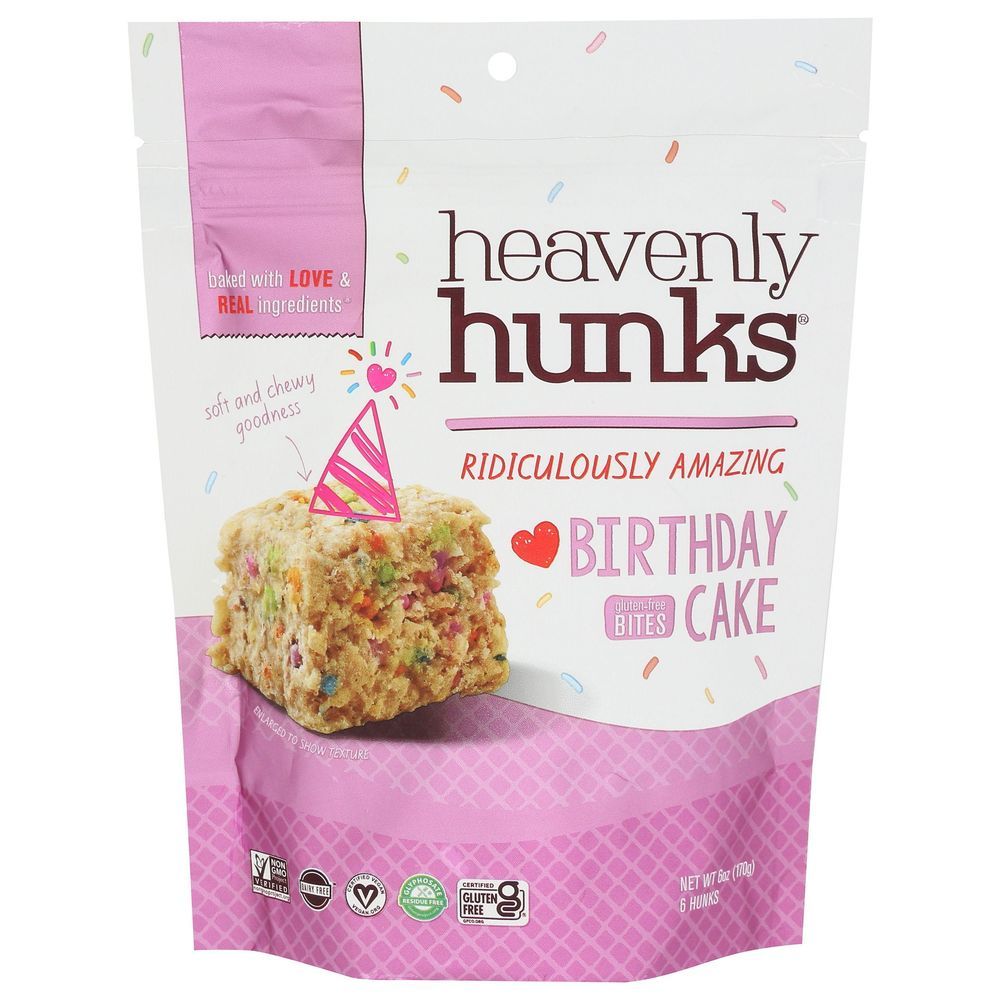 Heavenly Hunks Gluten Free Birthday Cake Cookies, 6 Ounce -- 6 Per Case