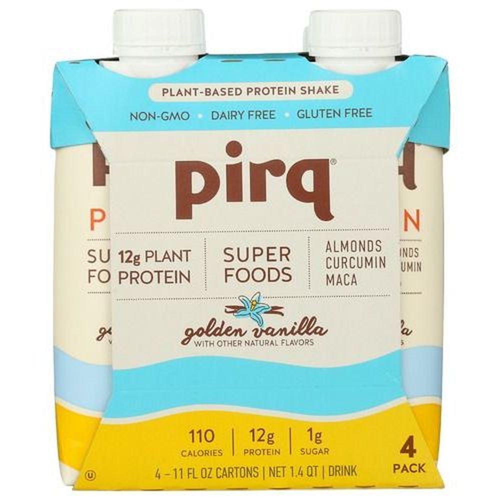 Pirq Vanilla Plant Based Protein Shake, 44 Fluid Ounce -- 3 Per Case