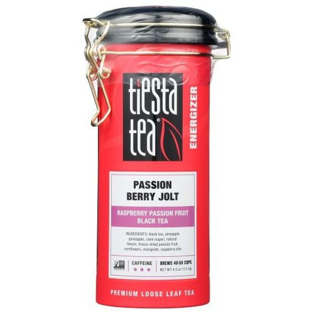 Tiesta Tea Energizer Raspberry Passion Fruit Jolt Black Tea, 4 Ounce -- 6 Per Case