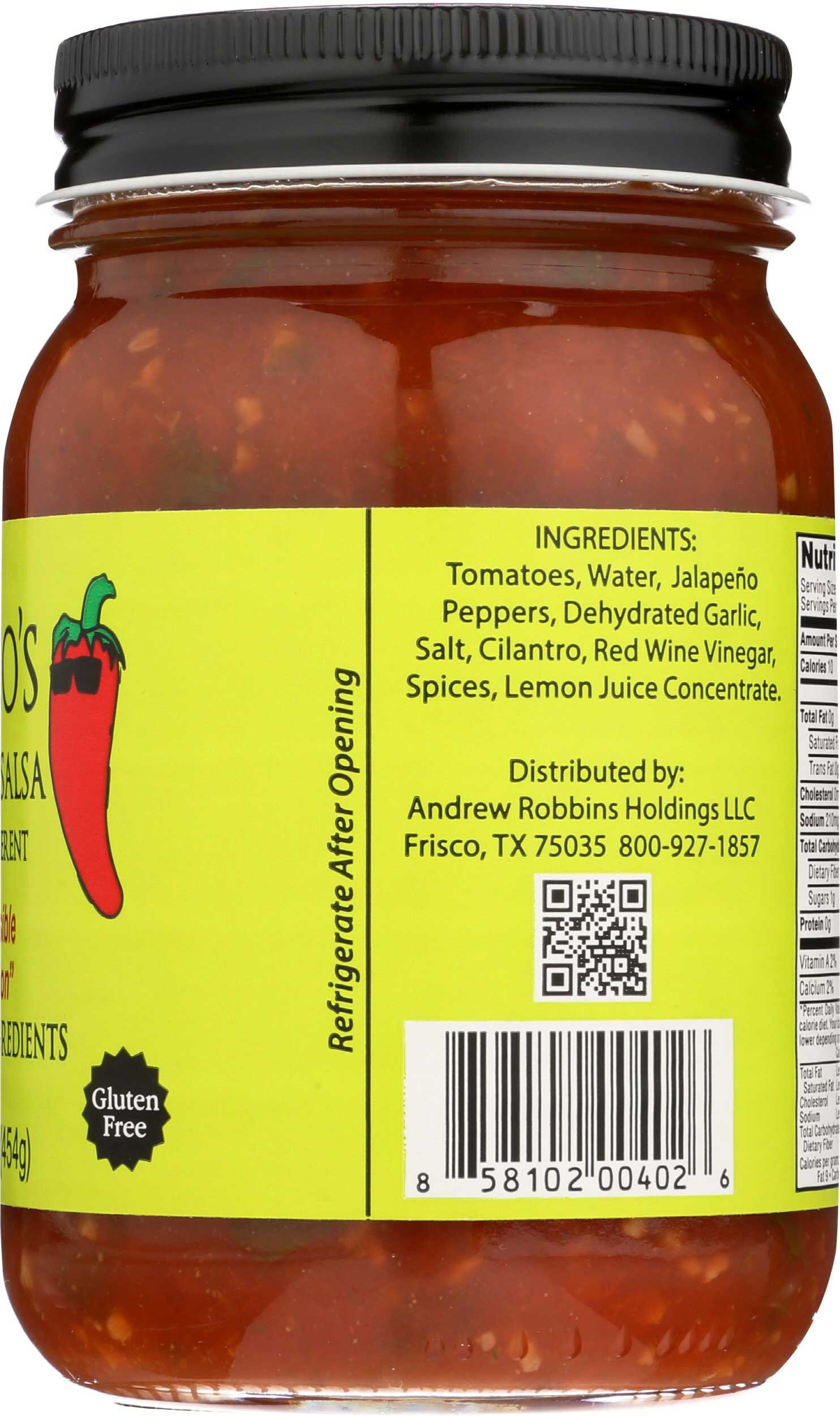 Mateo's Gourmet Mild Salsa, 16 Ounce -- 6 Per Case
