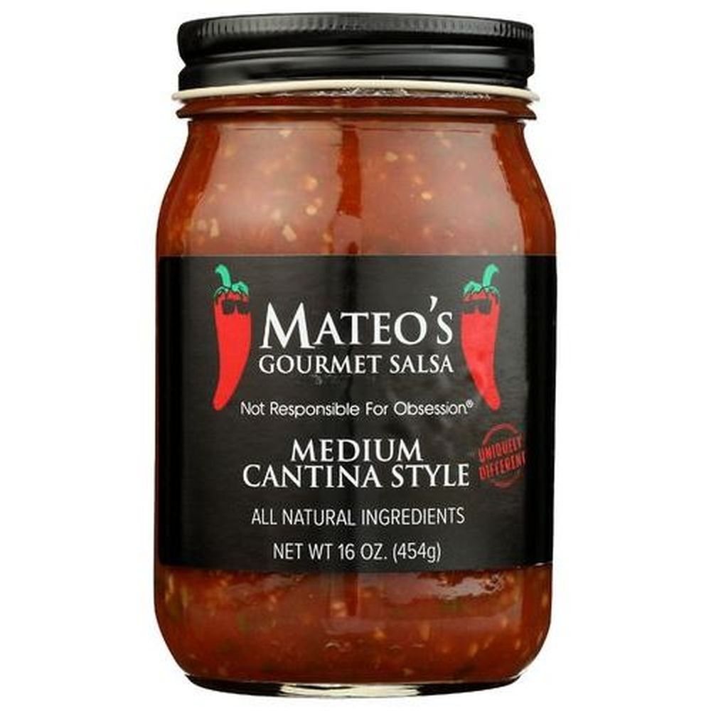 Mateo's Gourmet Cantina Style Salsa, 16 Ounce -- 6 Per Case