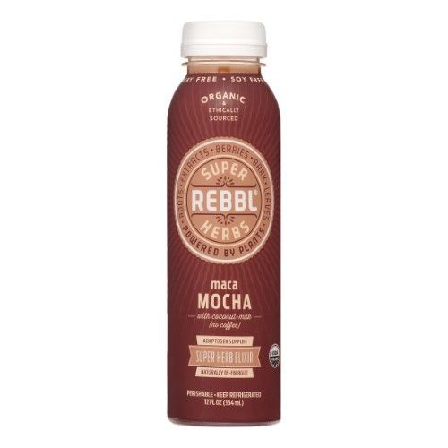 Rebbl Organic Macha Mocha Super Herb Balancing Elixir, 12 Fluid Ounce -- 12 Per Case