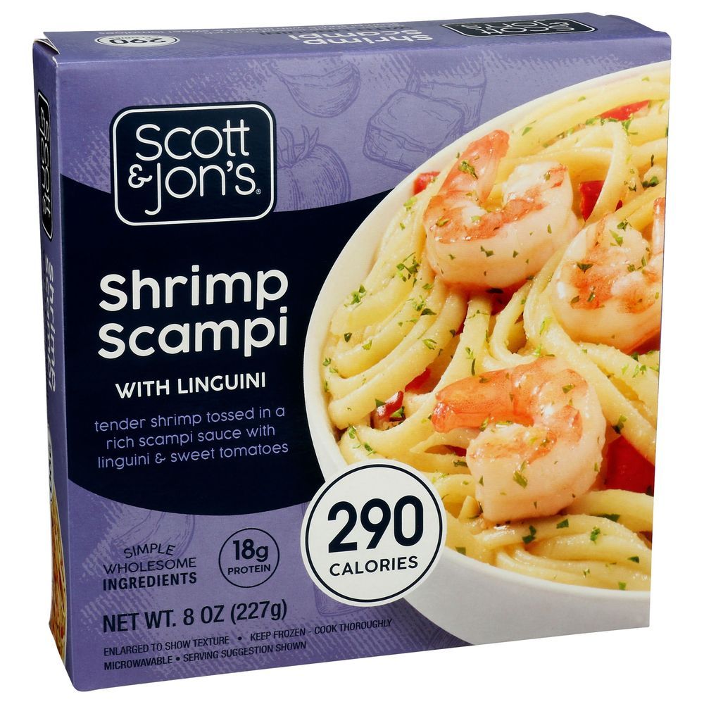 Scott & Jon's Shrimp Scampi Pasta Bowl, 8 Ounce -- 6 Per Case