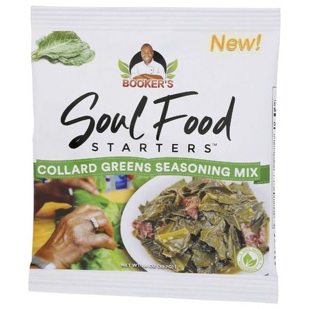 Bookers Soul Food Starters Collard Greens Seasoning Blend Mix, 1.4 Ounce -- 24 Per Case
