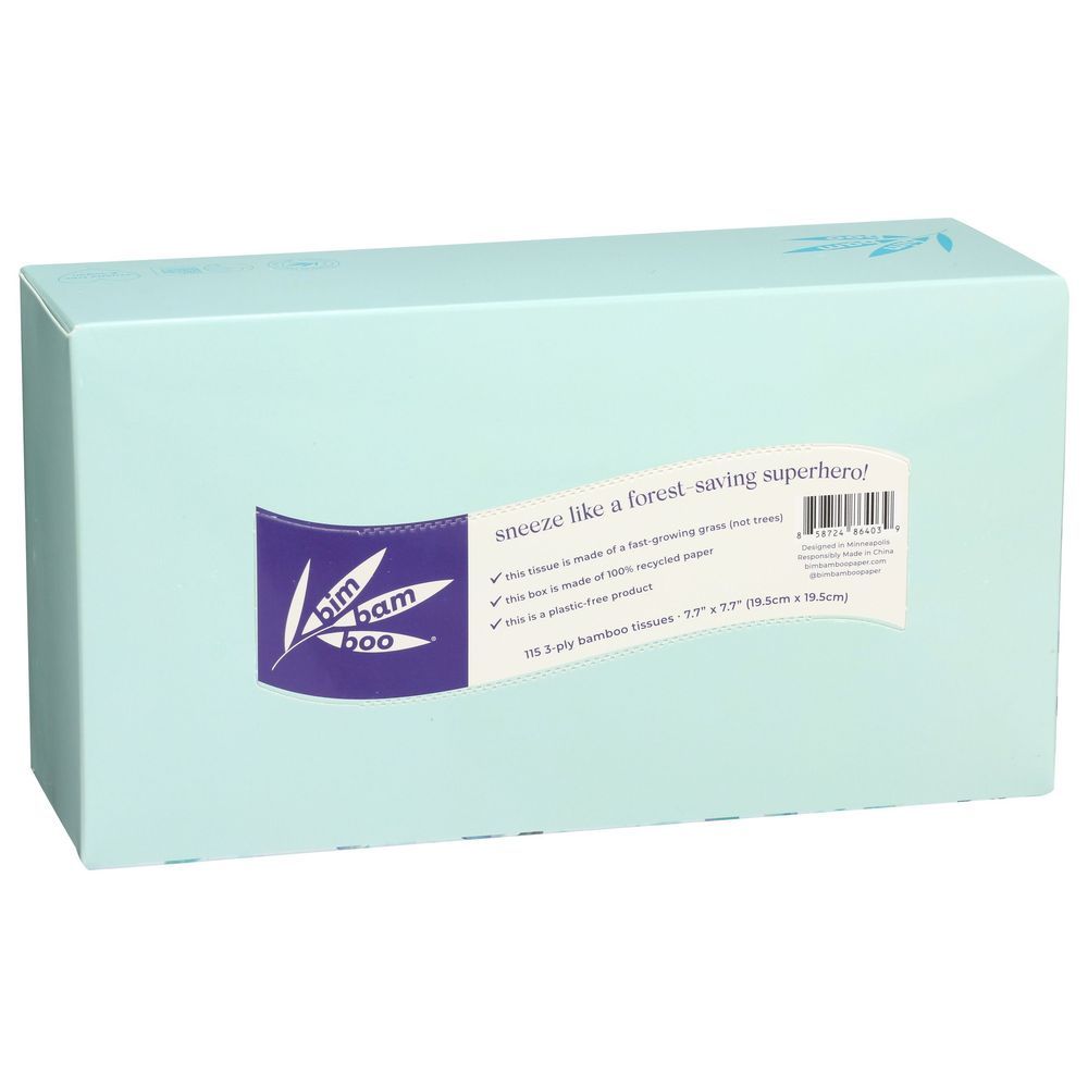 Bim Bam Boo 3 Ply Facial Tissue, 130 Count -- 6 Per Case