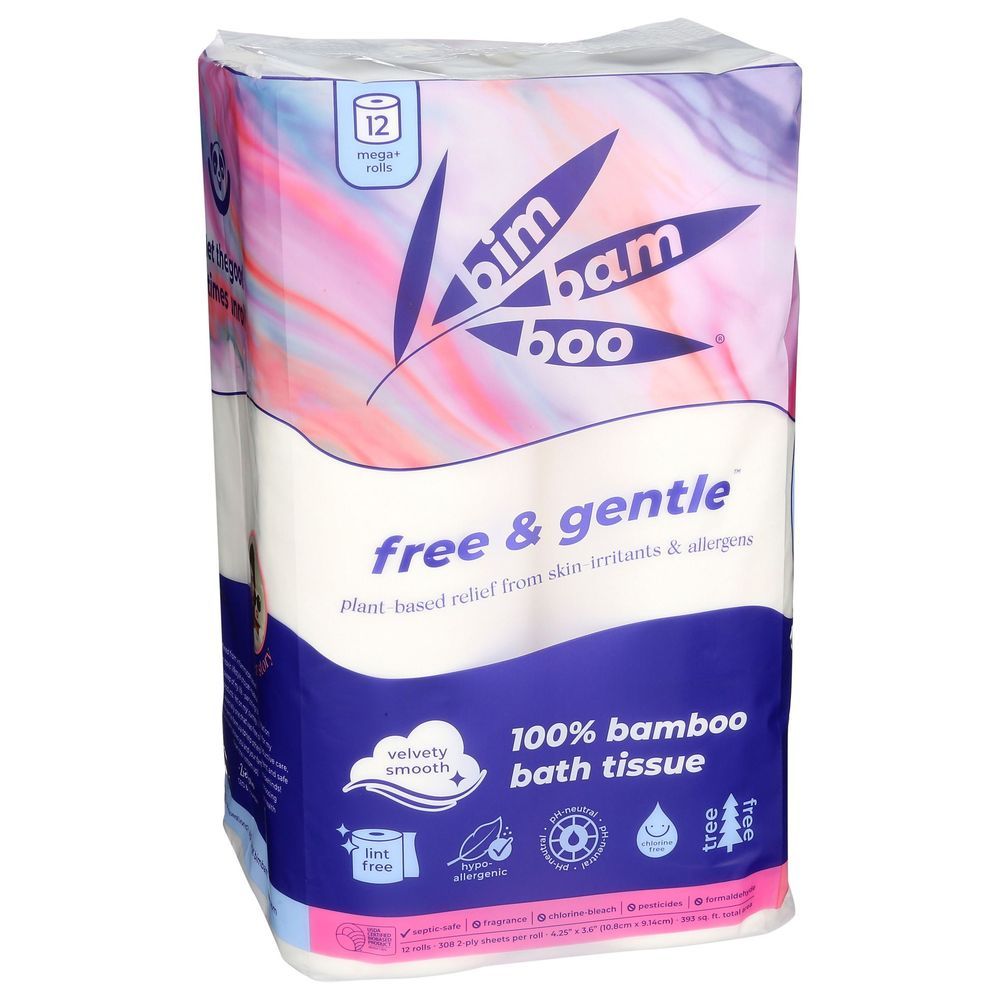Bim Bam Boo Bath Tissue, 12 Count -- 8 Per Case