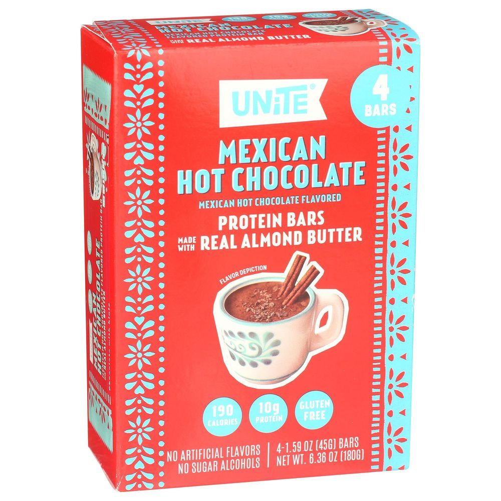 Unite Mexican Hot Chocolate Protein Bar, 6.36 Ounce -- 6 Per Case