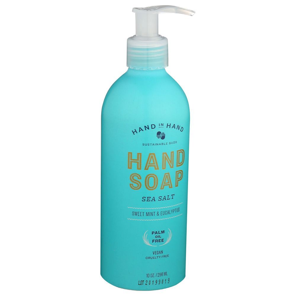 Hand In Hand Sea Salt Liquid Hand Soap, 10 Ounce -- 3 Per Case
