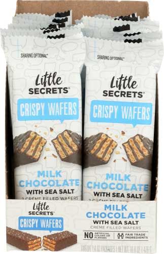 Little Secrets Milk Chocolate Sea Salt Crispy Wafer, 1.4 Ounce -- 12 Per Case