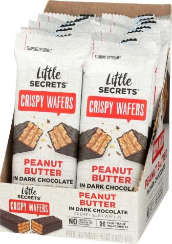 Little Secrets Peanut Butter Dark Chocolate Crispy Wafer, 1.4 Ounce -- 12 Per Case