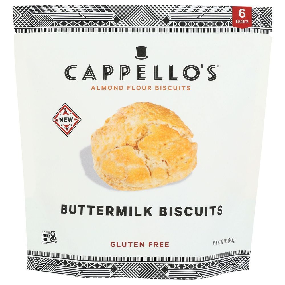 Cappello's Buttermilk Almond Flour Biscuits, 12.1 Ounce -- 6 Per Case