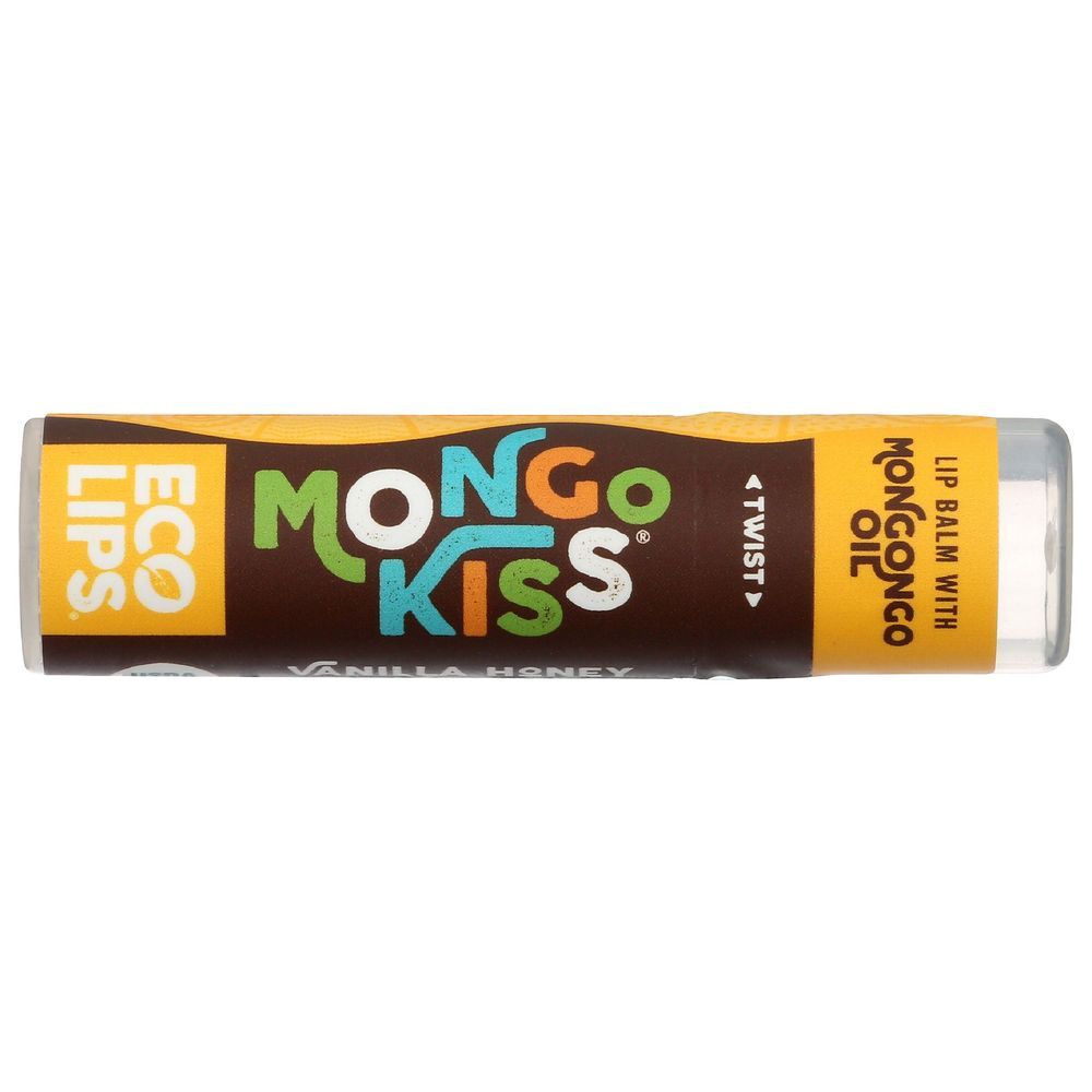 Eco Lips Mongo Kiss Organic Vanilla Honey Lip Balm, 0.25 Ounce -- 15 Per Case