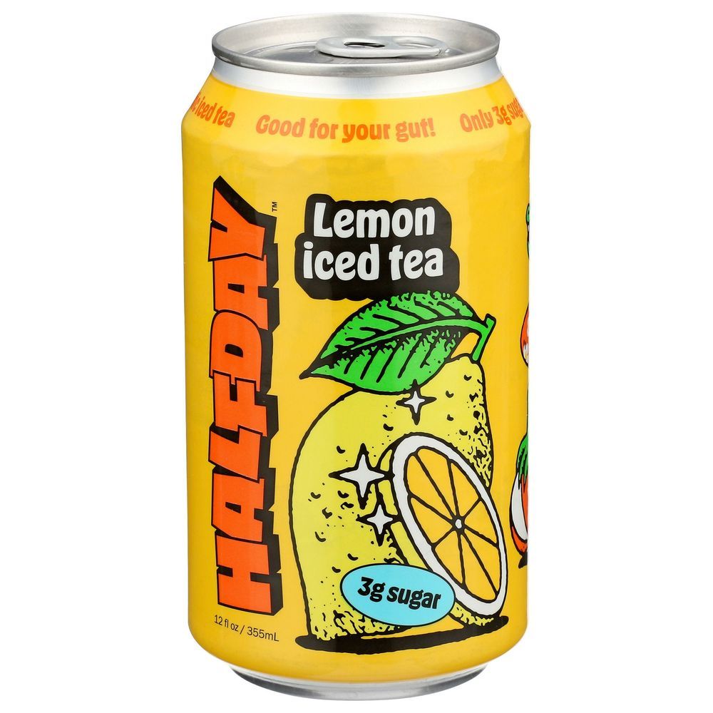 Halfday Prebiotic Lemon Iced Tea, 12 Fluid Ounce -- 12 Per Case