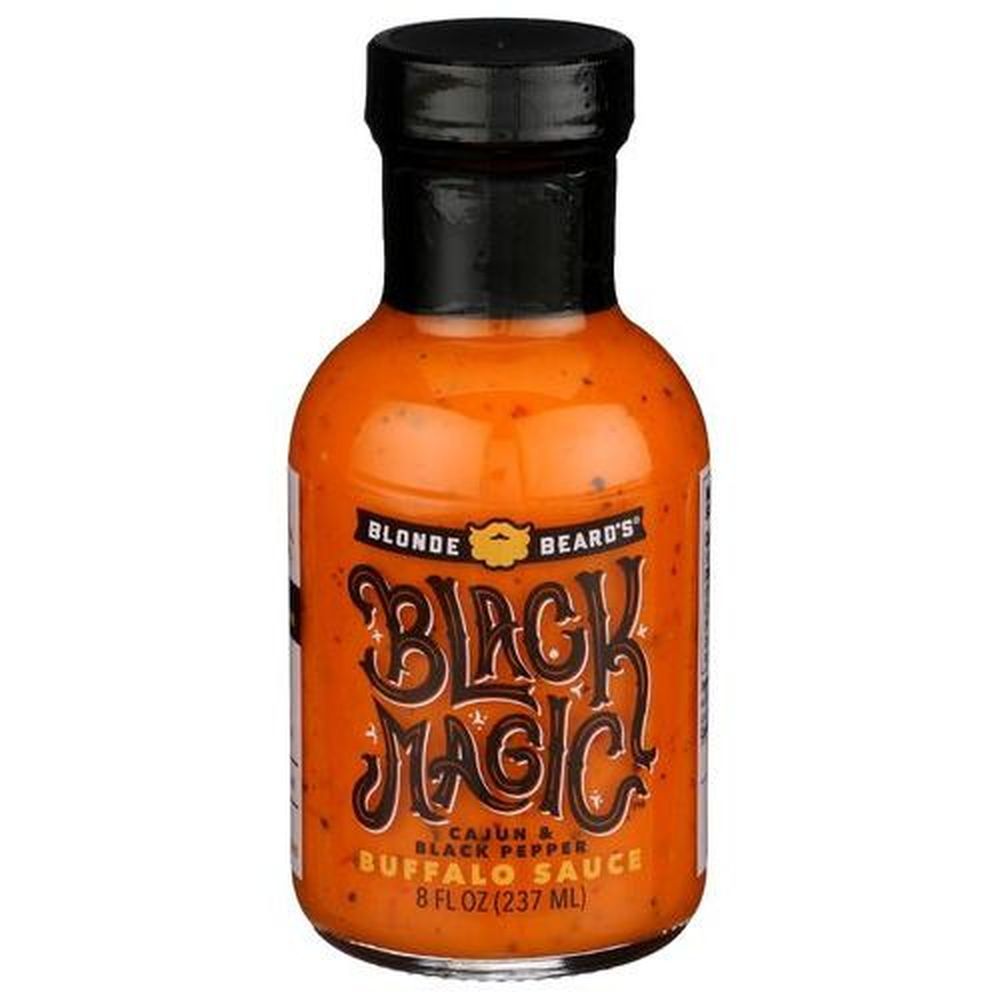 Blonde Beards Black Magic Buffalo Sauce, 8 Fluid Ounce -- 12 Per Case