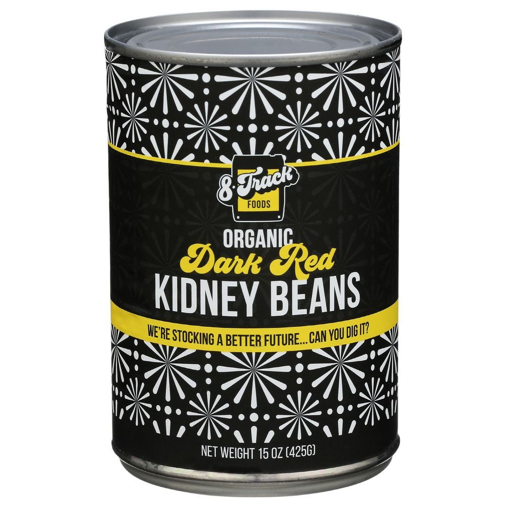 8 Track Foods Organic Dark Red Kidney Beans, 15 Ounce -- 12 Per Case