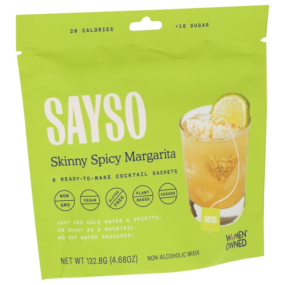 Sayso Skinny Spicy Margarita Craft Cocktail Tea Bags, 4.68 Ounce -- 6 Per Case