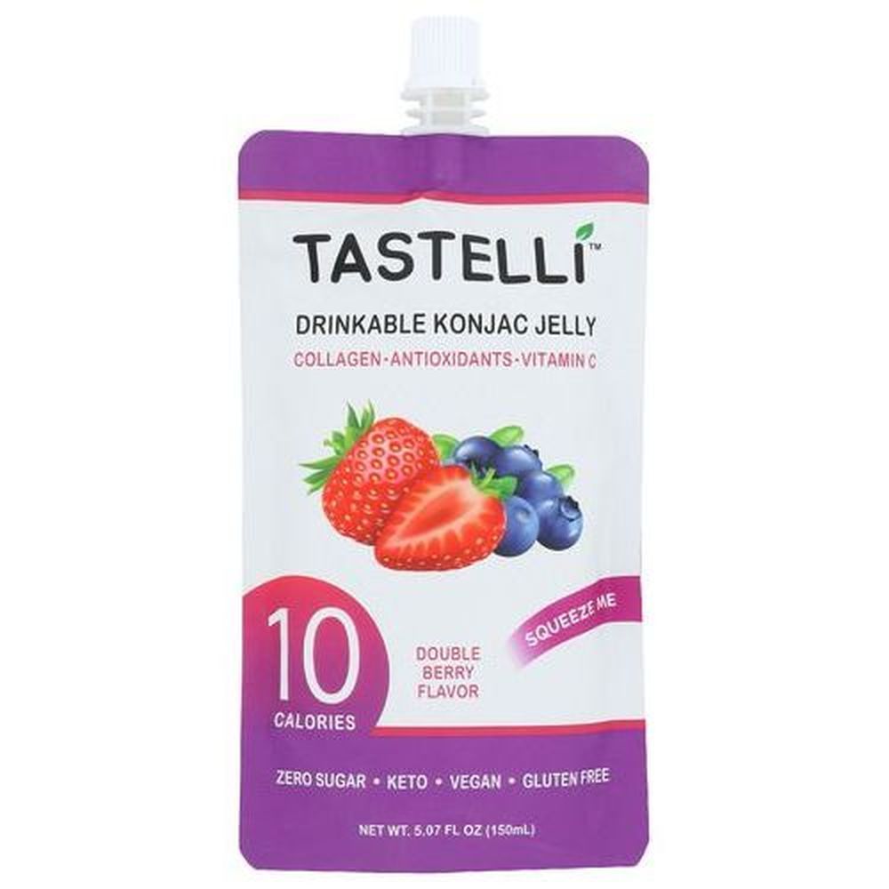 Tastelli Double Berry Drinkable Konjac Jelly, 5.07 Fluid Ounce -- 10 Per Case