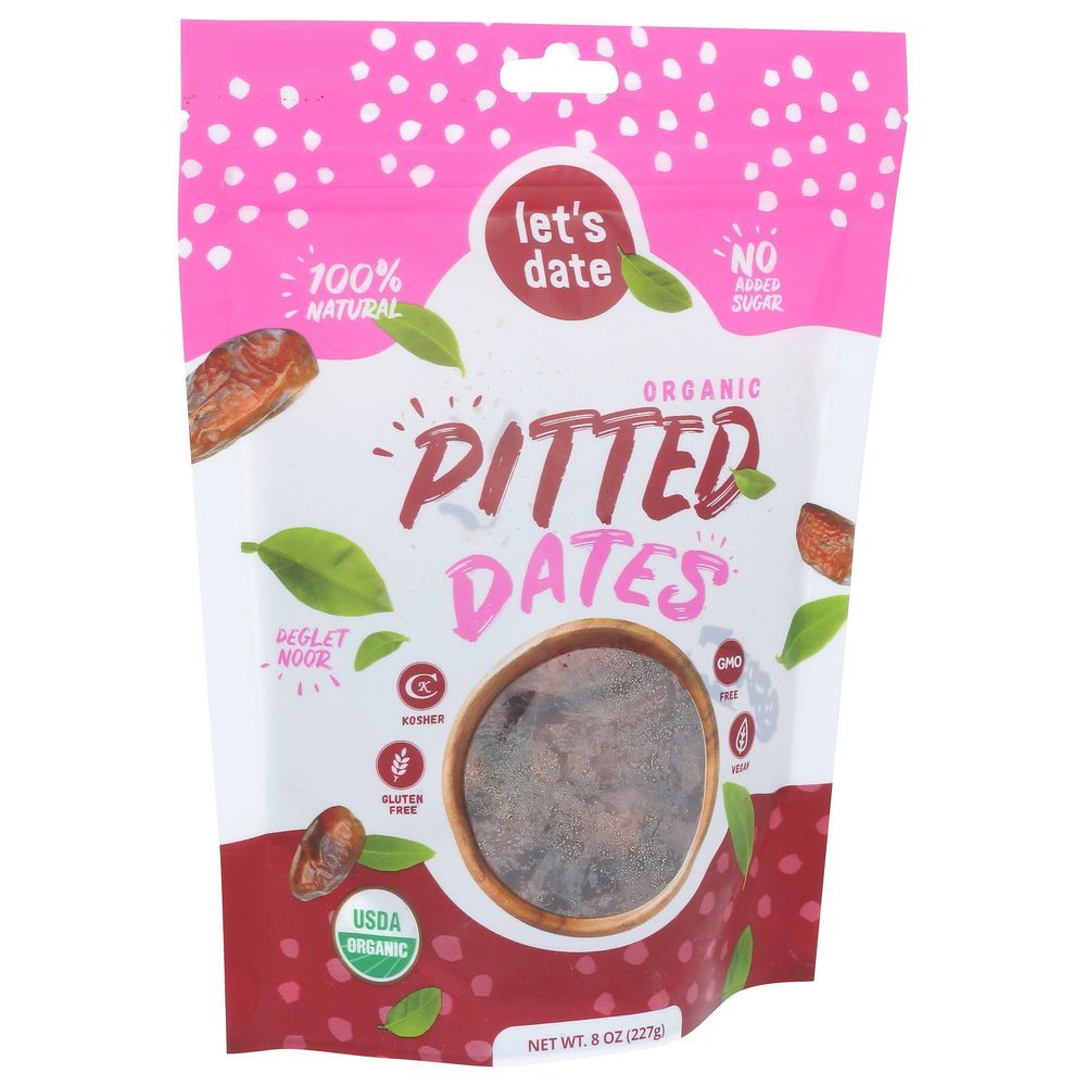 Lets Date Organic Pitted Dates, 8 Ounce -- 6 Per Case