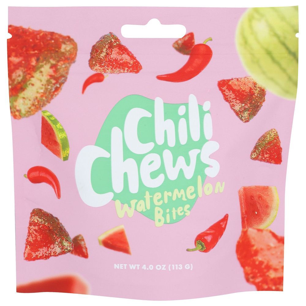 Chili Chews Watermelon Bites, 4 Ounce -- 6 Per Case