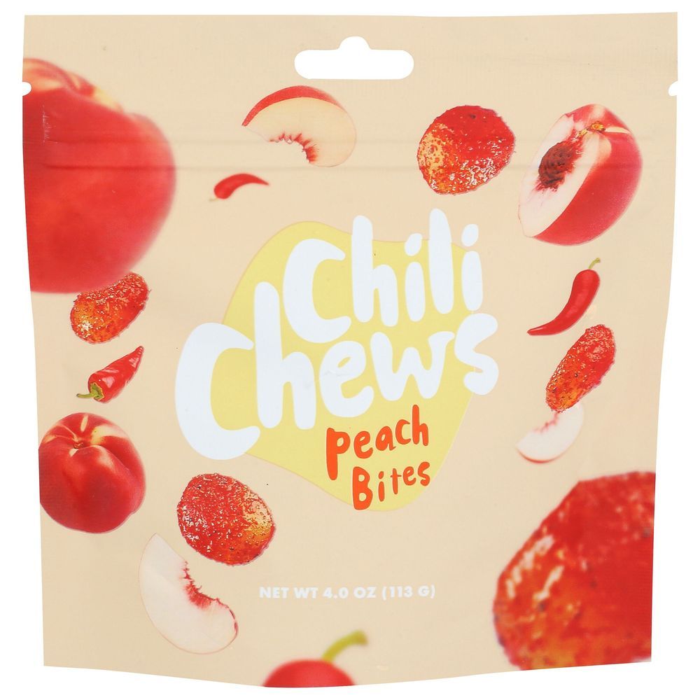 Chili Chews Peach Bites, 4 Ounce -- 6 Per Case