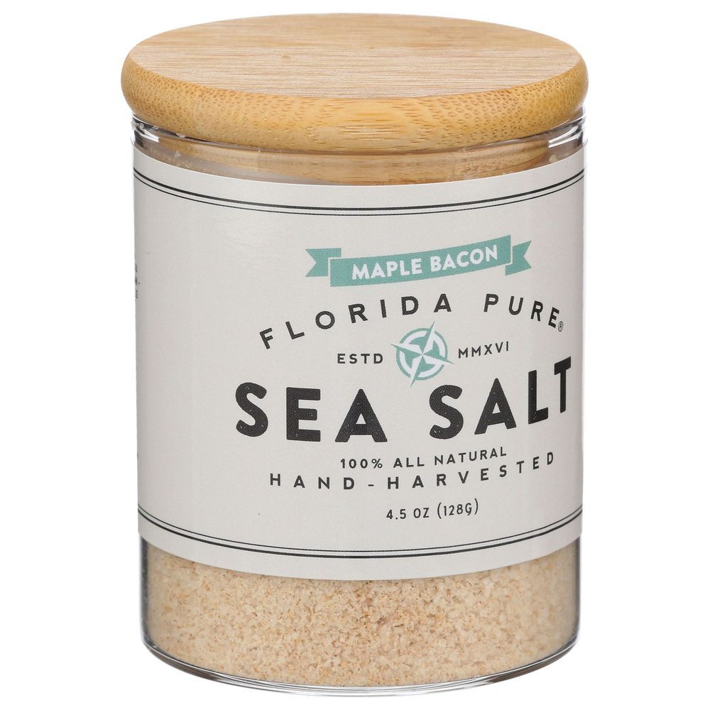 Florida Pure Maple Bacon Infused Sea Salt, 4.5 Ounce -- 6 Per Case
