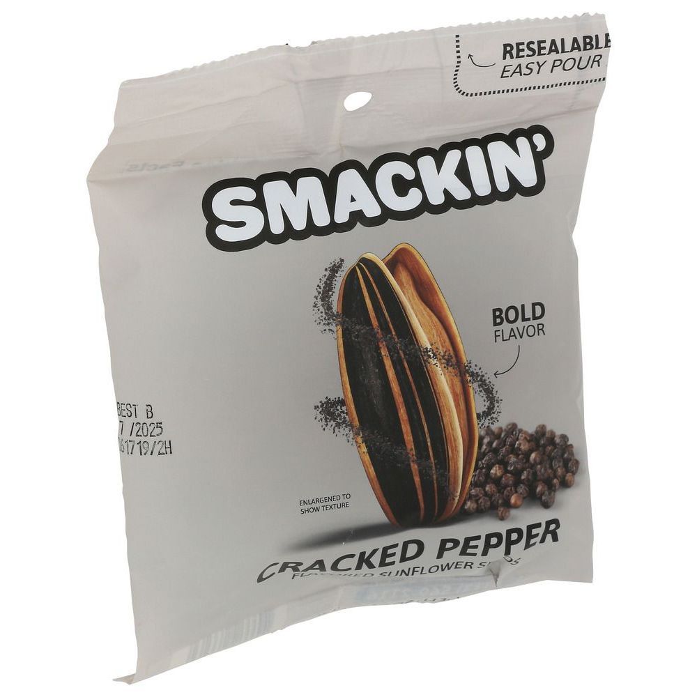 Smackin Cracked Pepper Sunflower Seeds, 4 Ounce -- 12 Per Case