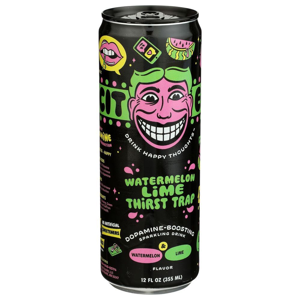 Illicit Elixirs Watermelon Lime Thirst Trap Sparkling Juice Drink, 12 Fluid Ounce -- 12 Per Case