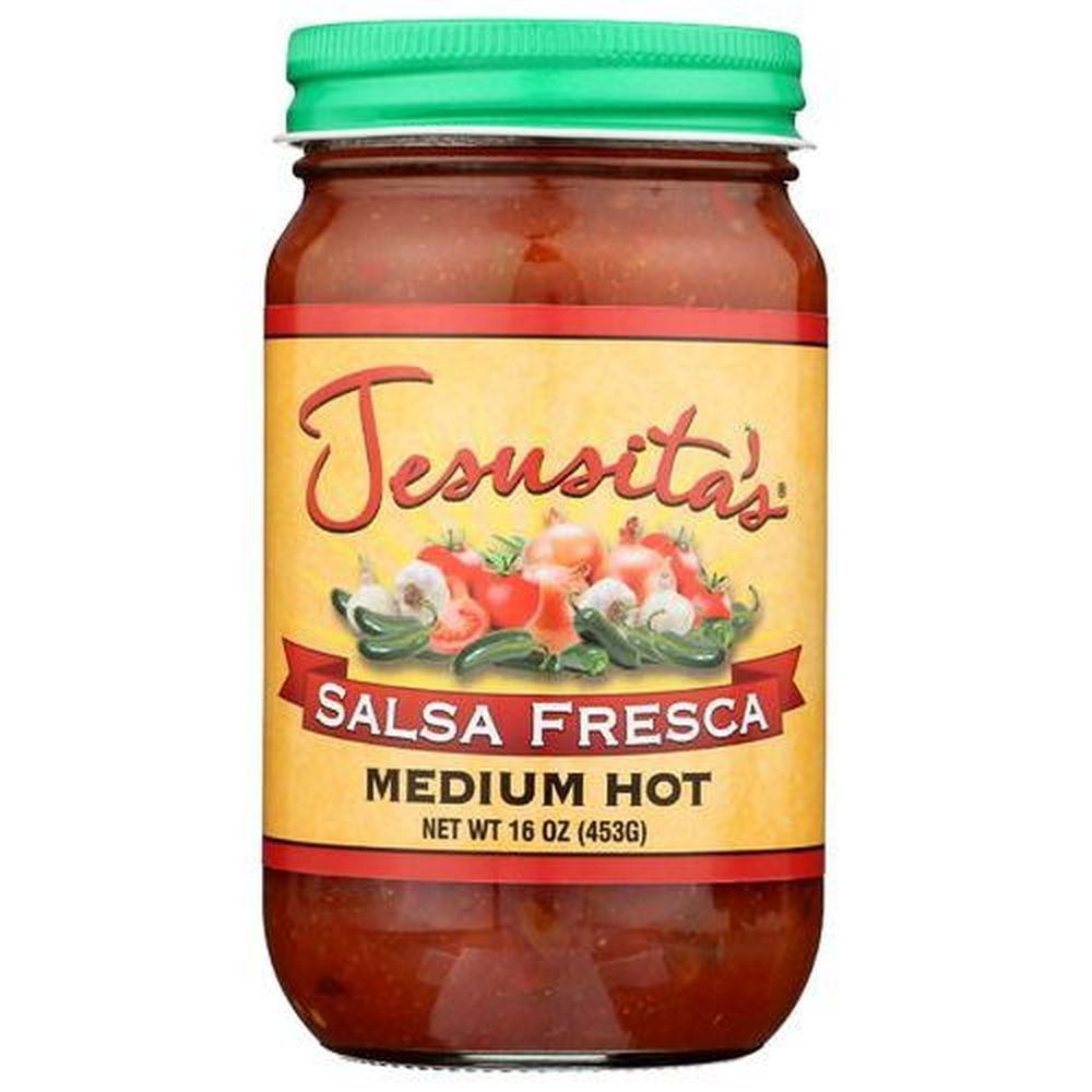 Jesusitas Medium Hot Salsa Fresca, 16 Ounce -- 12 Per Case