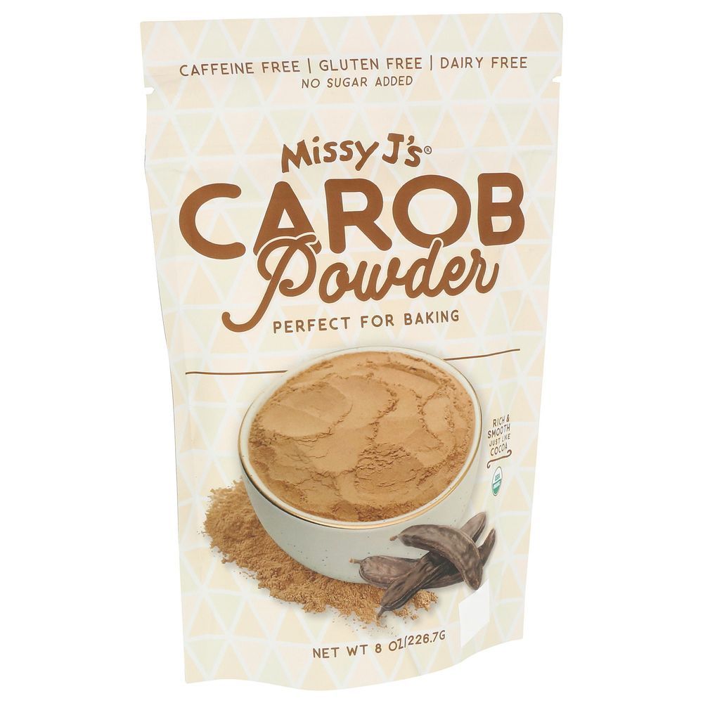 Missy J's Organic Vegan Carob Powder, 8 Ounce -- 6 Per Case
