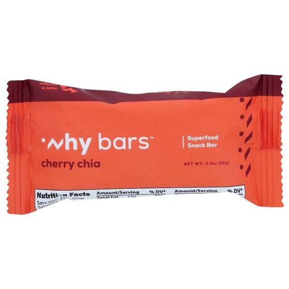 Why Bars Cherry Chia Bar, 2.04 Ounce -- 12 Per Case