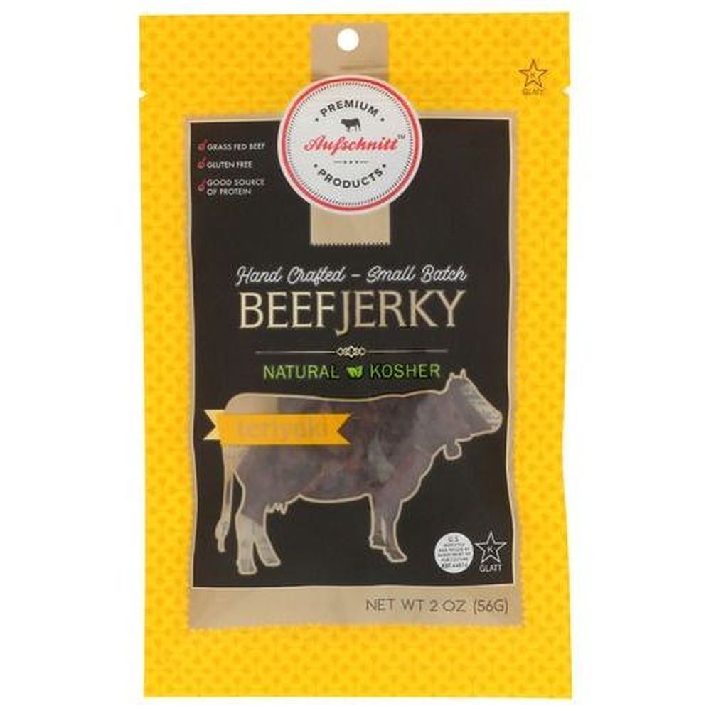 Aufschnitt Teriyaki Beef Jerky, 2 Ounce -- 12 Per Case
