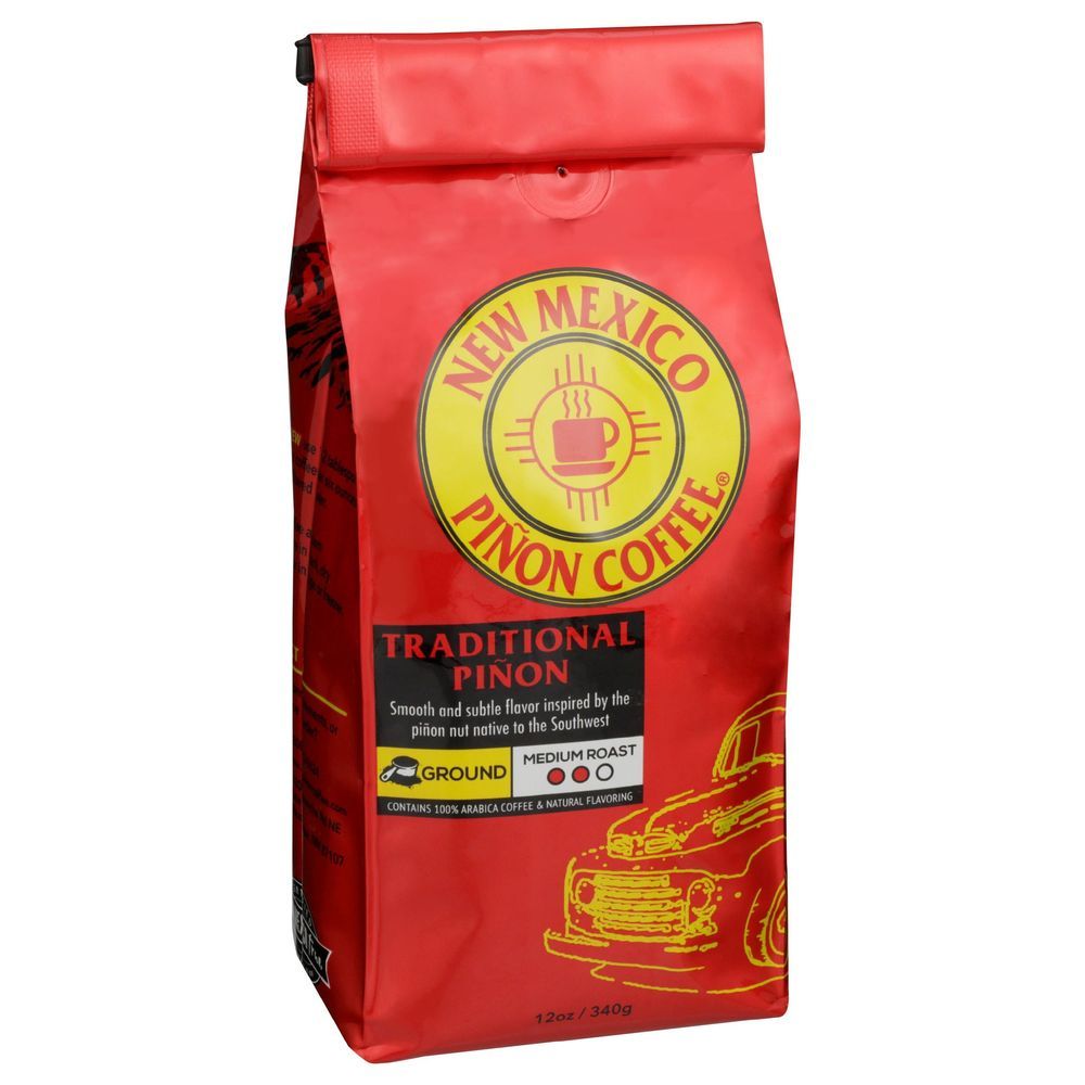New Mexico Traditional Pinon Ground Coffee, 12 Ounce -- 6 Per Case