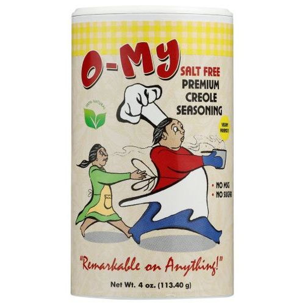 O'my Salt Free Premium Creole Seasoning, 4 Ounce -- 12 Per Case