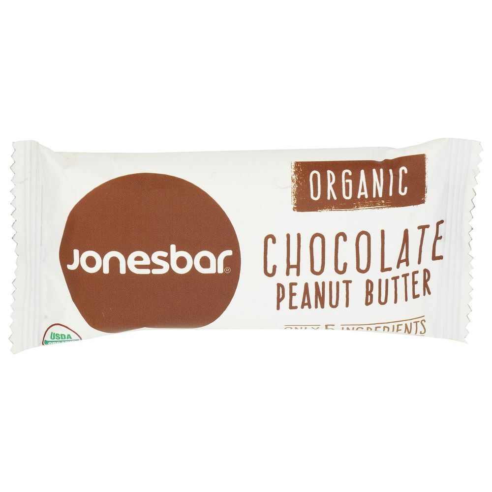 Jones Bar Organic Chocolate Peanut Butter Bar, 1.7 Ounce -- 12 Per Case