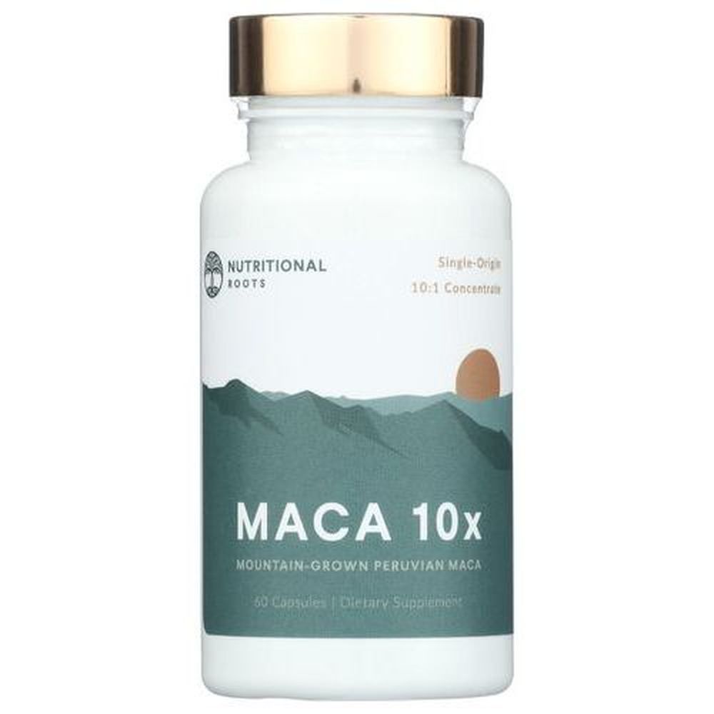 Nutritional Roots Peruvian Maca 10x Capsules, 60 Count