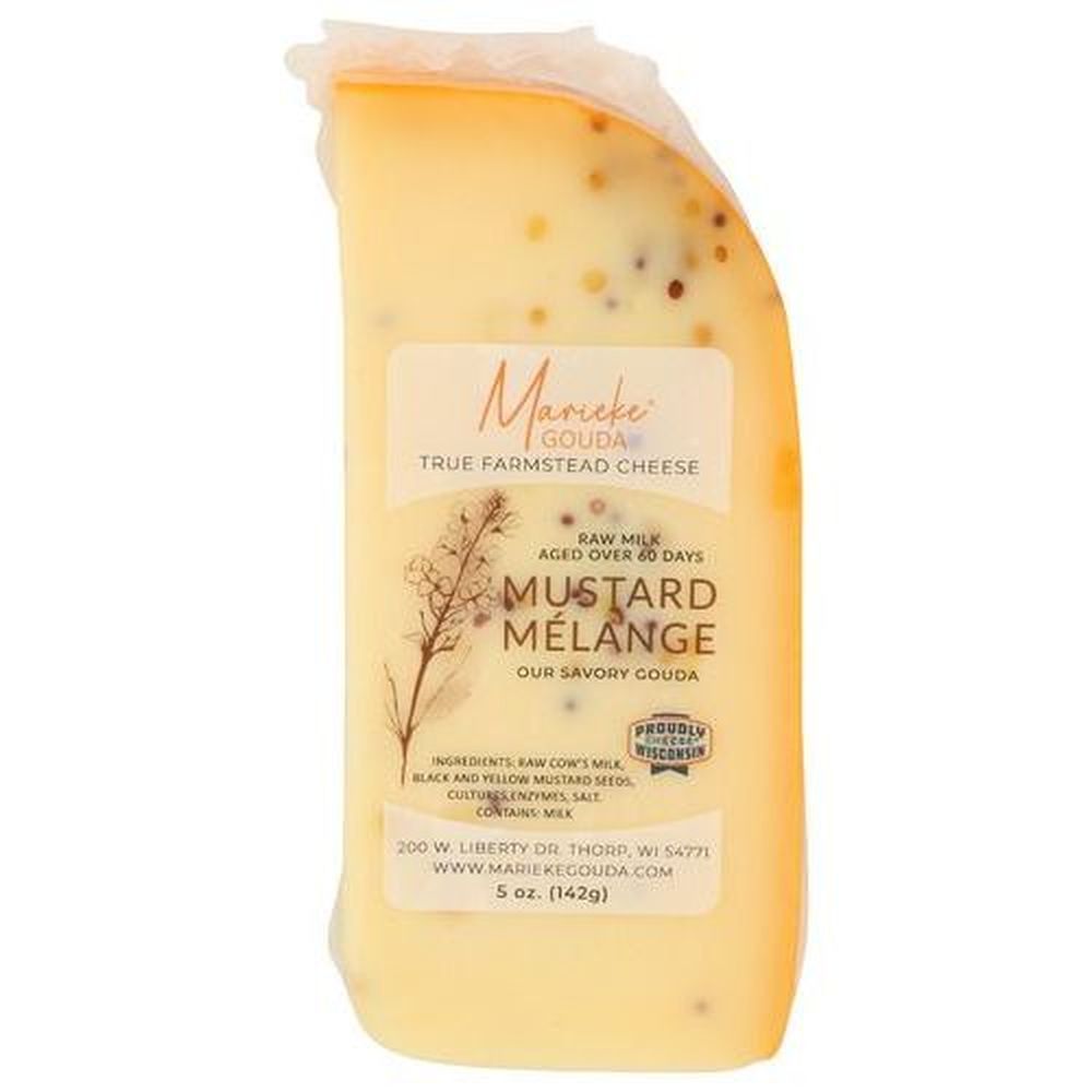 Marieke Mustard Melange Gouda Cheese, 5 Ounce -- 12 Per Case