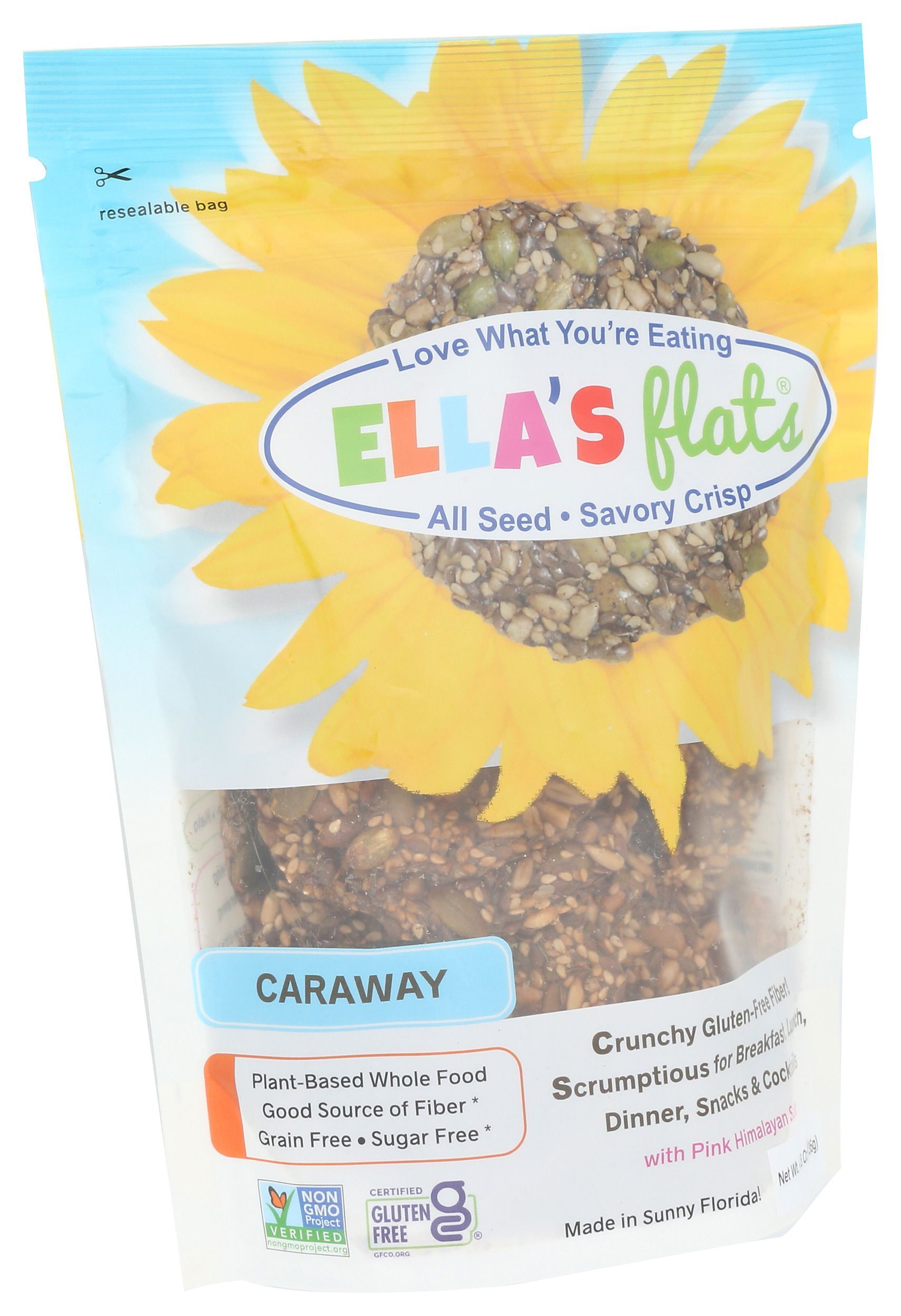 Ella's Flats Caraway Crackers, 4.8 Ounce -- 6 Per Case