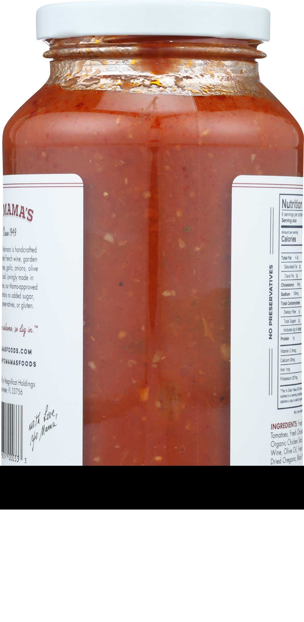 Yo Mama's Foods Burgundy Wine Tomato Sauce, 25 Ounce -- 6 Per Case