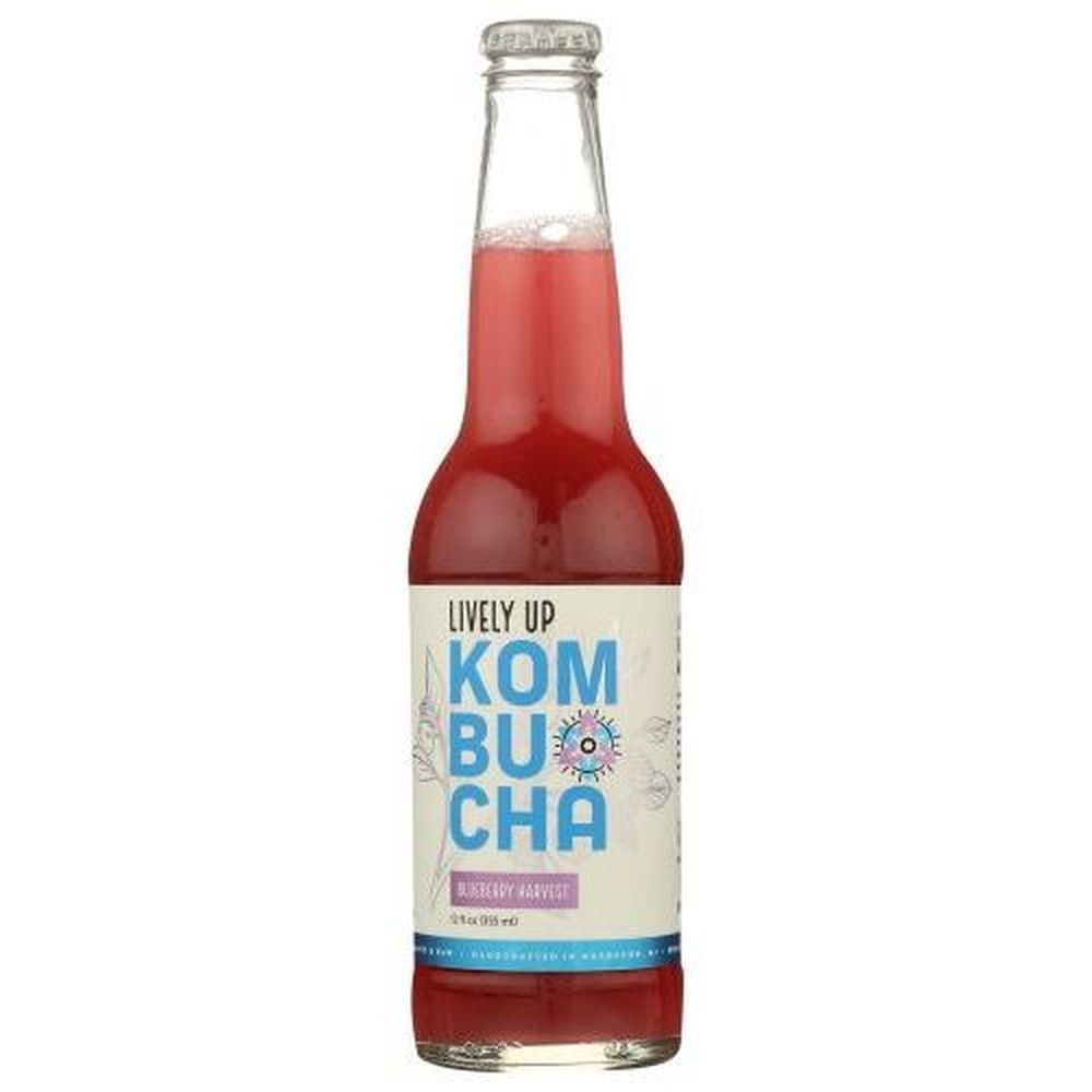 Lively Up Blueberry Harvest Kombucha, 12 Fluid Ounce -- 12 Per Case