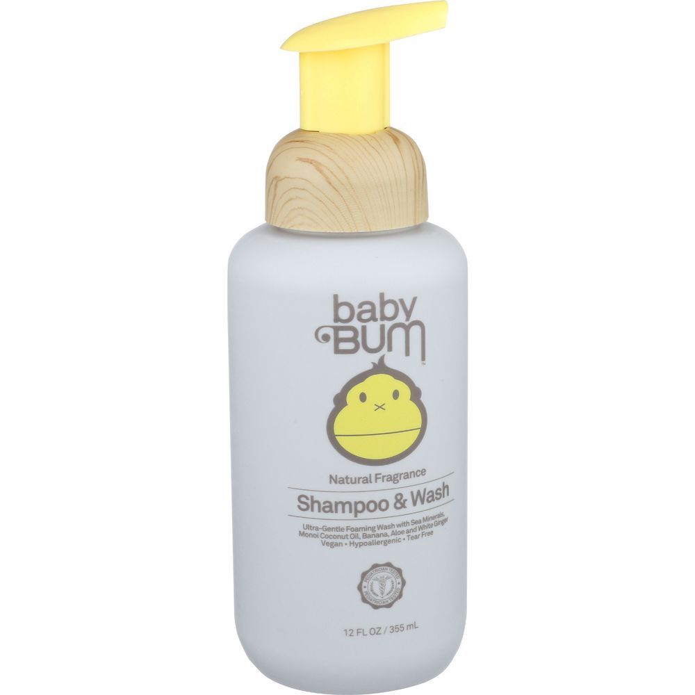 Baby Bum Natural Fragrance Shampoo And Wash, 12 Fluid Ounce