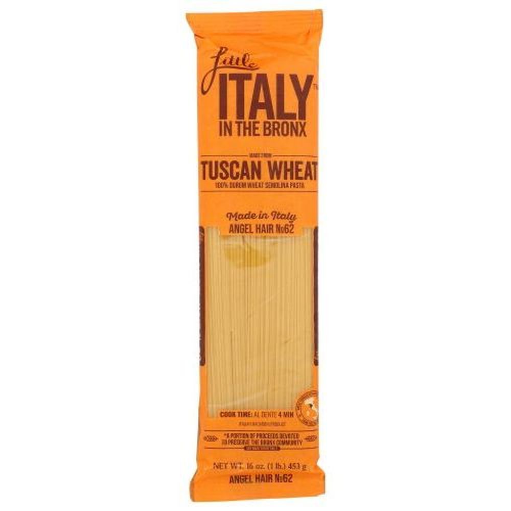 Little Italy In The Bronx Tuscan Wheat No 62 Angel Hair Pasta, 16 Ounce -- 12 Per Case