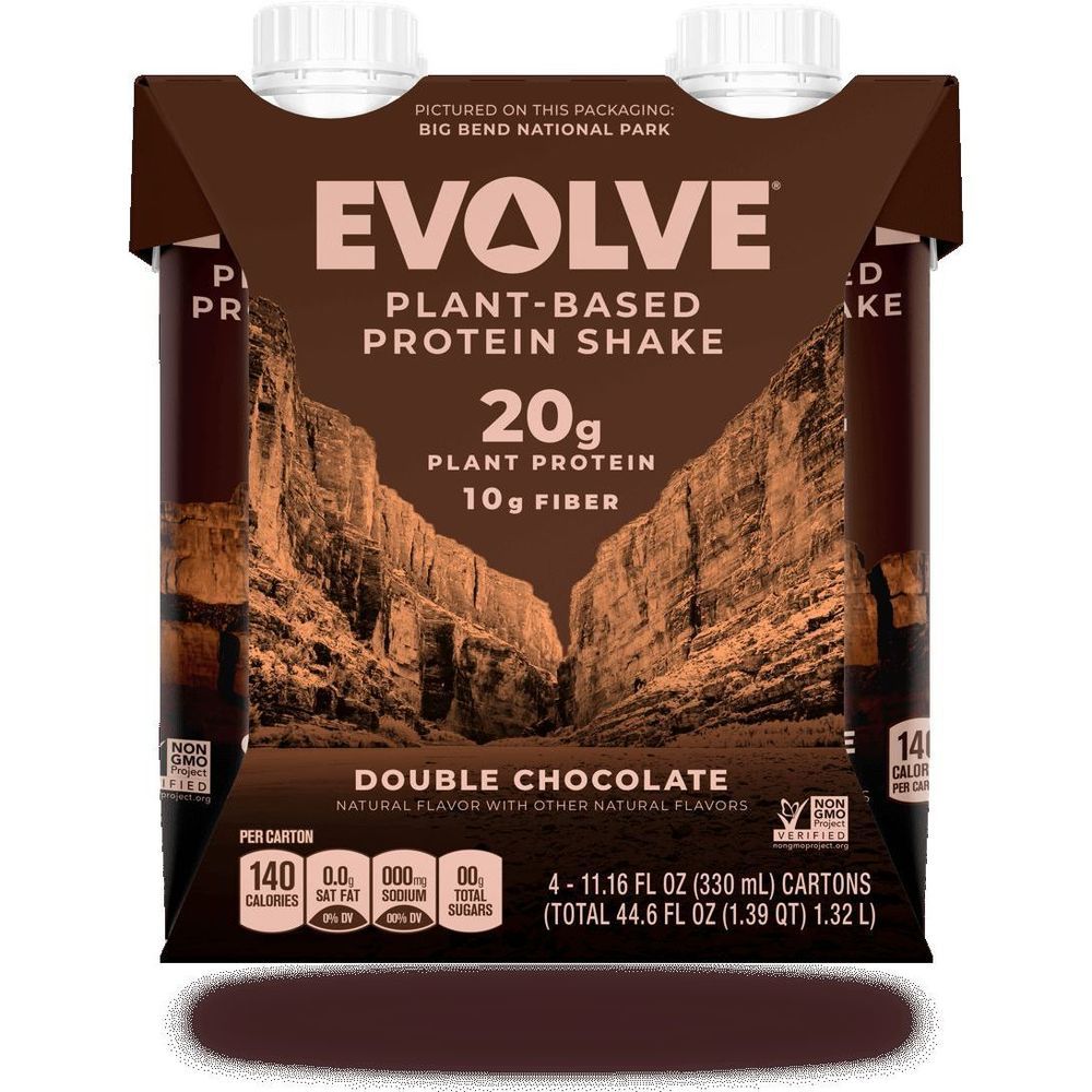 Evolve Classic Chocolate Protein Shake, 11 Ounce, 4 Count -- 3 Per Case