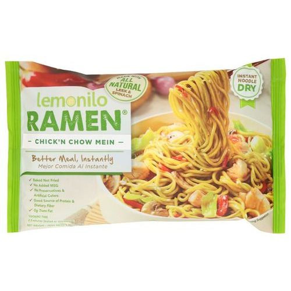 Lemonilo Ramen Chicken Chow Mein, 2.82 Ounce -- 6 Per Case