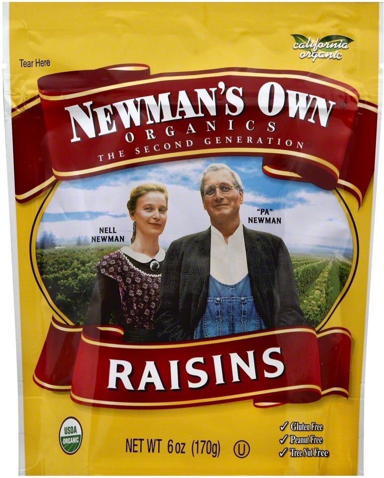Newman's Own Organics Raisins, 6 Ounce -- 12 Per Case