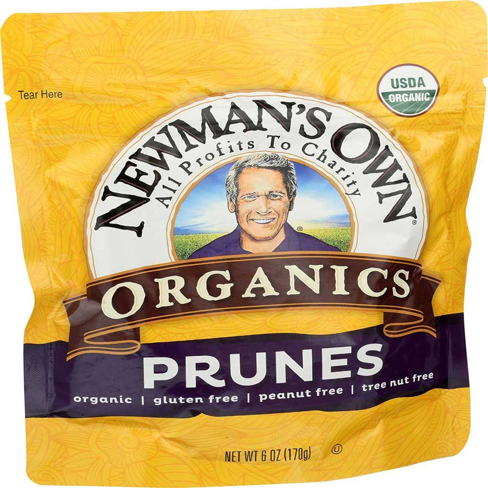 Newman's Own Organics Pitted Prunes, 6 Ounce Zip Bag